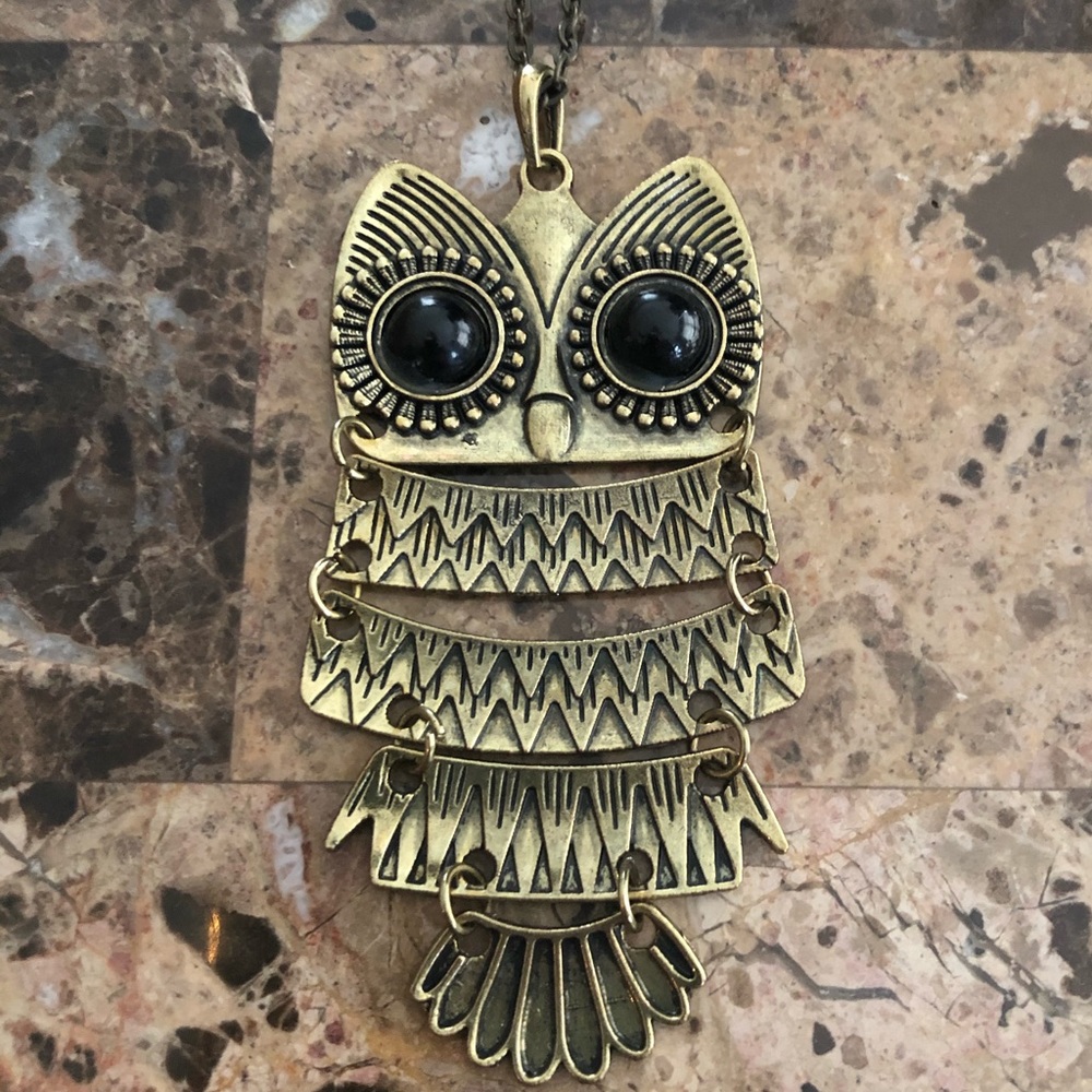 Large/Long Owl Necklace